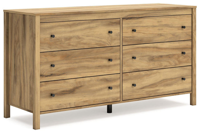 Ashley Bermacy Six Drawer Dresser - Light Brown
