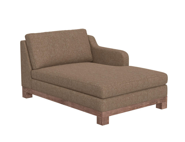 International Furniture Direct Samba - RAF Chaise - Light Brown