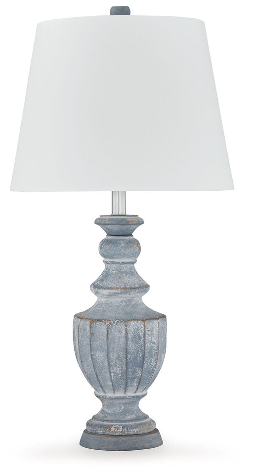 Ashley Cylerick Terracotta Table Lamp (1/CN) - Antique Blue