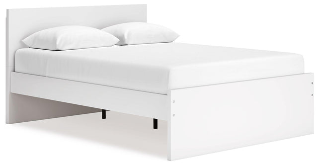 Ashley Onita - White - Queen Panel Platform Bed