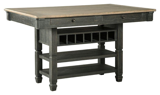 Ashley Tyler Creek RECT Dining Room Counter Table - Black/Gray