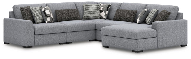 Ashley Bealton - Salt and Pepper - 5-Piece Sectional With RAF Corner Chaise