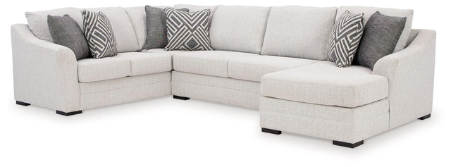 Ashley Koralynn - Stone - 3-Piece Sectional With Raf Corner Chaise
