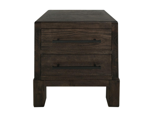 International Furniture Direct Black Merida - Nightstand - Ink Black