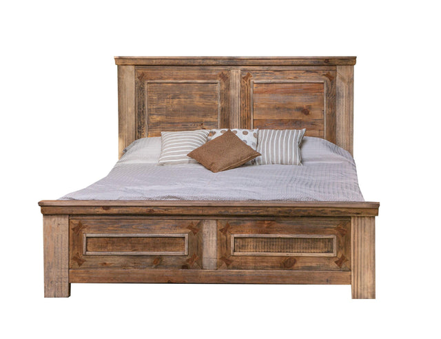 International Furniture Direct Montana - King Bed - Light Brown