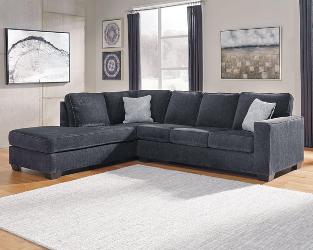 Ashley Altari - Slate - Left Arm Facing Corner Chaise With Sleeper 2 Pc Sectional