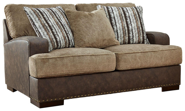 Ashley Alesbury Loveseat - Chocolate