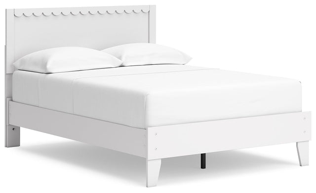 Ashley Hallityn - White - Full Panel Platform Bed