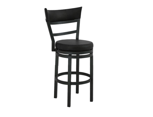 International Furniture Direct Gray II - 30" Upholstered Barstool - Licorice Brown