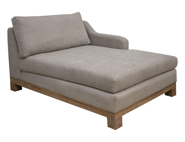 International Furniture Direct Samba - Chaise - Almond Gray