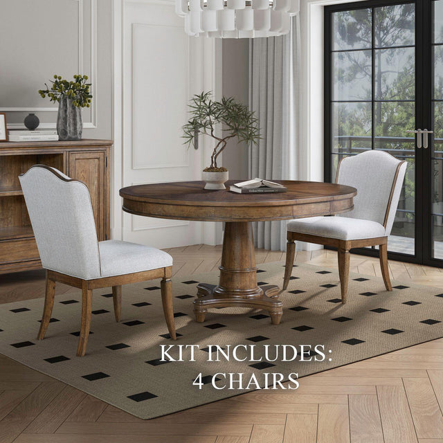 Liberty Furniture Harrison Heights - 5 Piece Pedestal Table Set - Sienna