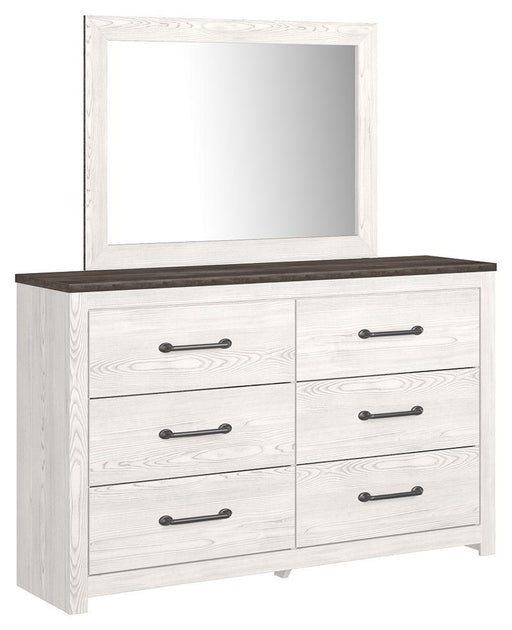 Ashley Gerridan - White / Gray - Dresser, Mirror