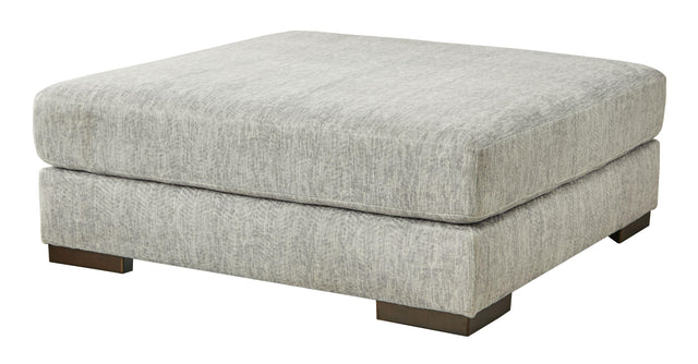 Ashley Regent Park Oversized Accent Ottoman - Pewter