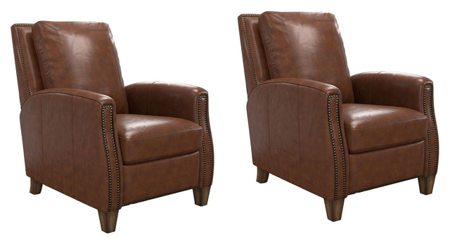 Parker House Hunter - Power Cordless High Leg Recliner (Set of 2) - Chestnut Charm