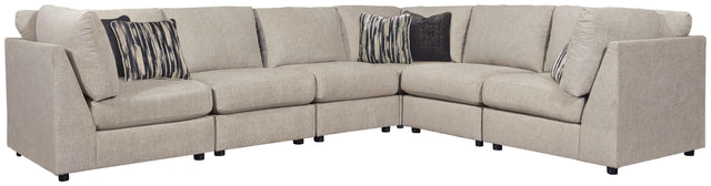 Ashley Kellway - Bisque - Armless Chairs Corner 6 Pc Sectional