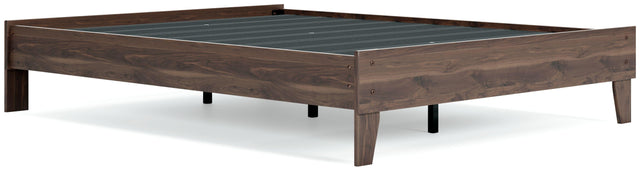 Ashley Calverson Queen Platform Bed - Mocha