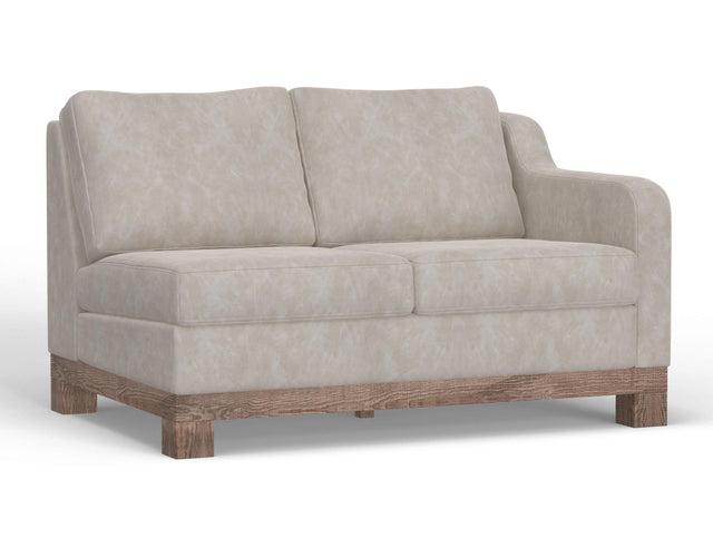 International Furniture Direct Samba - Sectional Right-Arm Loveseat - Marfil