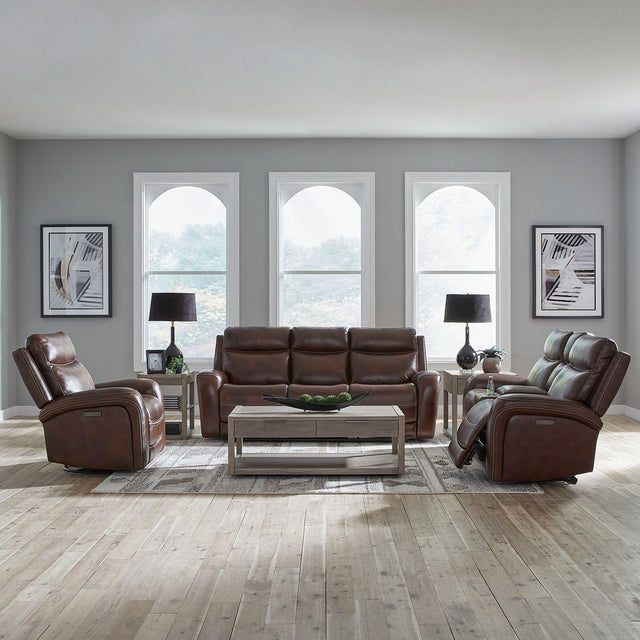 Liberty Furniture Blair - Sofa With Loveseat & Recliner - Brown