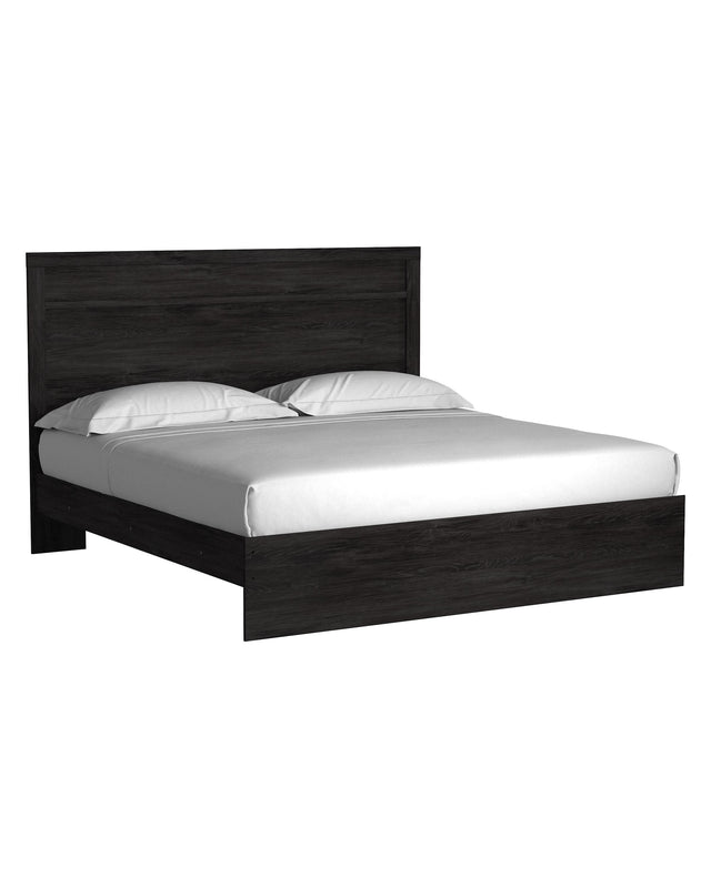 Ashley Belachime - Black - King Panel Bed