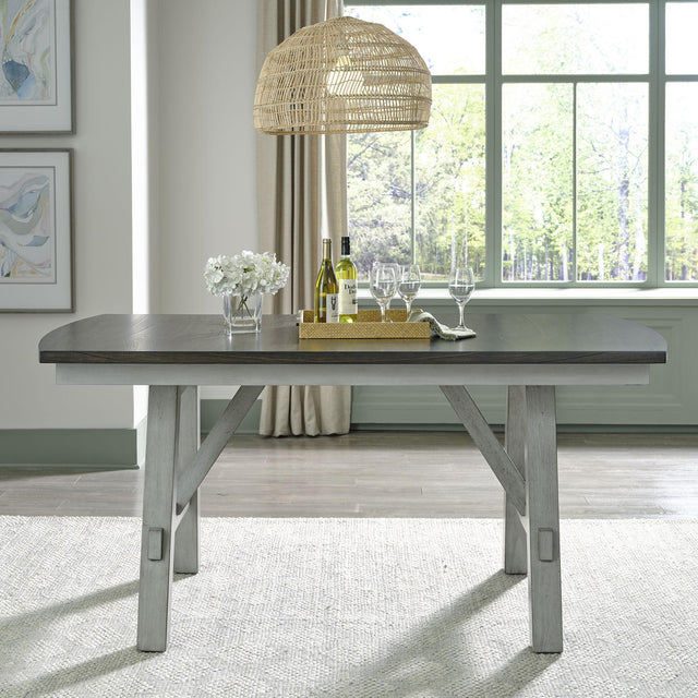 Liberty Furniture Newport - Gathering Table Set - Gray