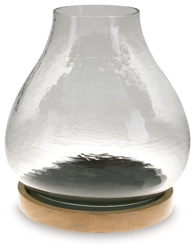 Ashley Adalisen Candle Holder - Clear/Brown