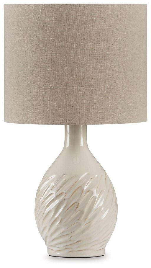 Ashley Garinton Ceramic Table Lamp (1/CN) - Cream