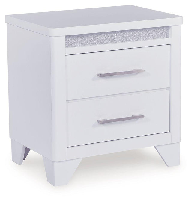 Ashley Jarlee Two Drawer Night Stand - White