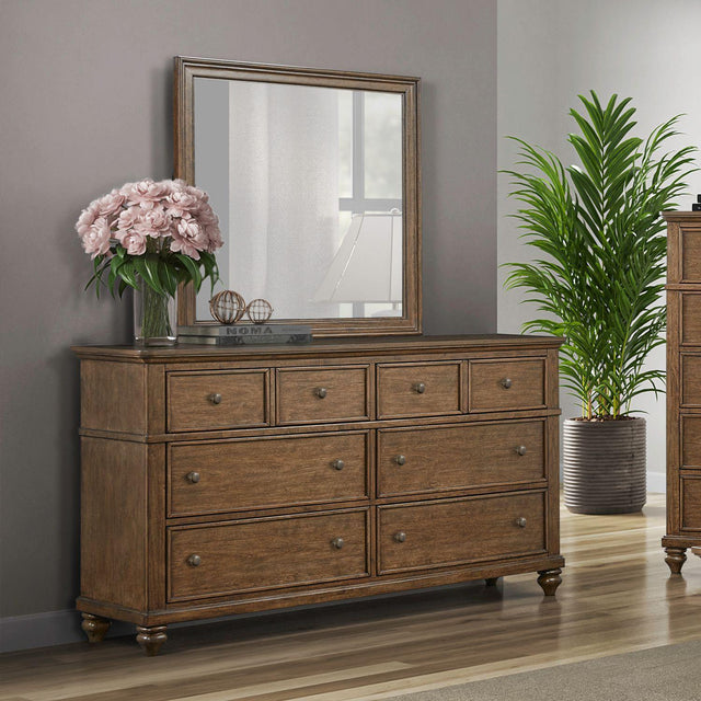 Liberty Furniture Twin Lakes - Dresser & Mirror - Chestnut