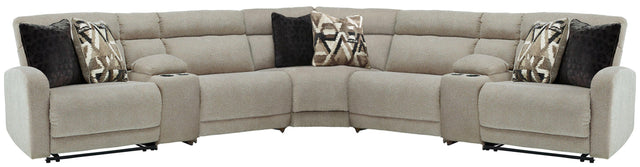 Ashley Colleyville - Stone - 7-Piece Power Reclining Sectional