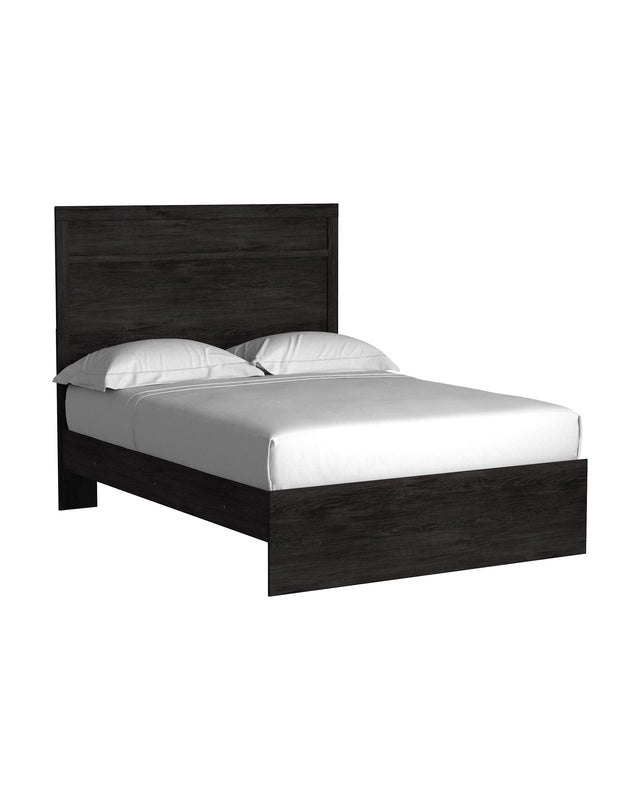 Ashley Belachime - Black - Full Panel Bed