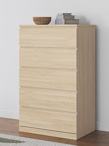 Ashley Onita Five Drawer Chest - Natural