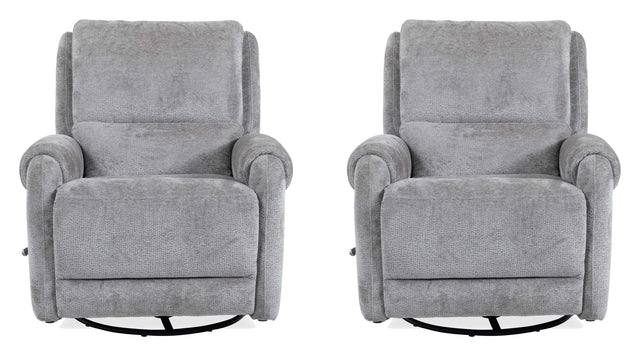 Parker House Gentry - Manual Swivel Glider Recliner (Set of 2) - Shadowplay