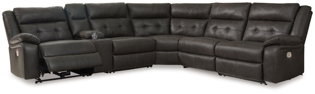 Ashley Mackie Pike - Storm - 6-Piece Power Reclining Sectional