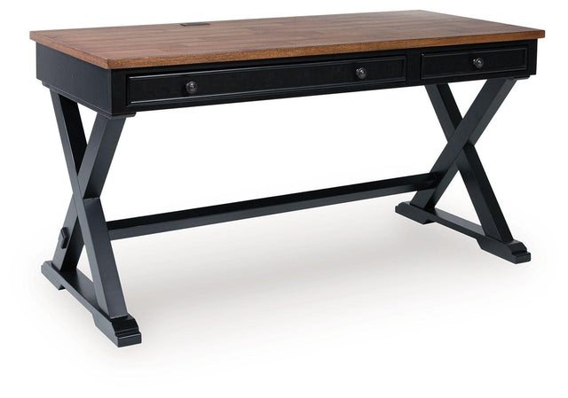 Ashley Wildenauer Home Office Desk - Brown/Black