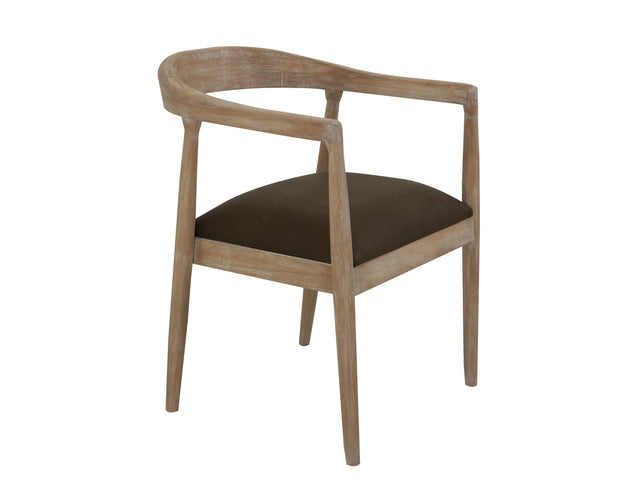 International Furniture Direct White Teak - Chair - Ivory White