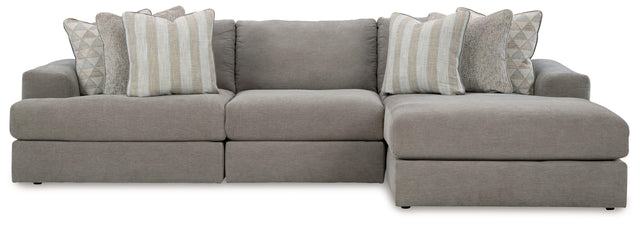 Ashley Avaliyah - Ash - 3-Piece Sectional With Raf Corner Chaise