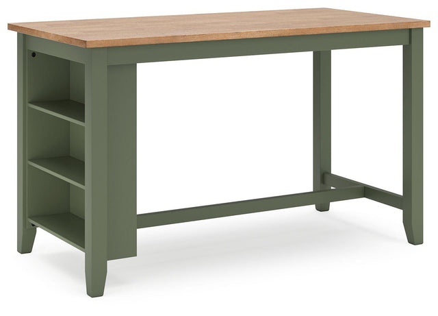 Ashley Gesthaven RECT Dining Room Counter Table - Natural/Green