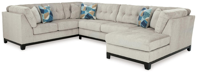 Ashley Maxon Place - Stone - 3-Piece Sectional With Raf Corner Chaise