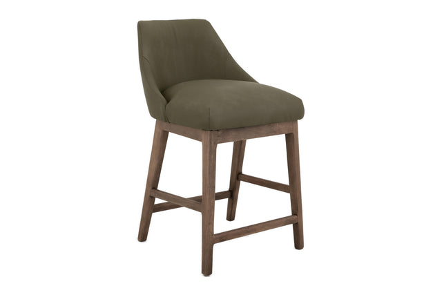 International Furniture Direct Mezquite - Upholstered Barstool - Moss Green