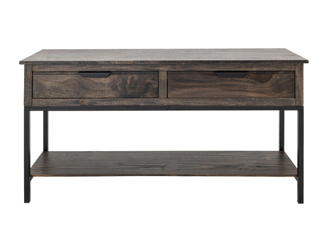 International Furniture Direct Dark Mita - Sofa Table - Cedar Brown