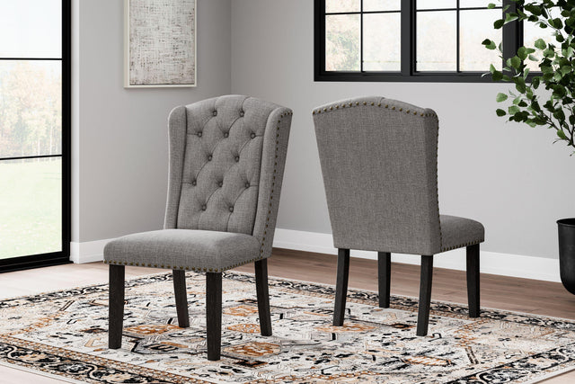 Ashley Jeanette Dining UPH Side Chair (2/CN) - Gray