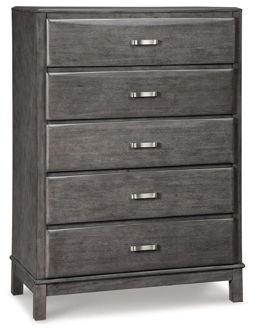 Ashley Caitbrook Five Drawer Chest - Gray