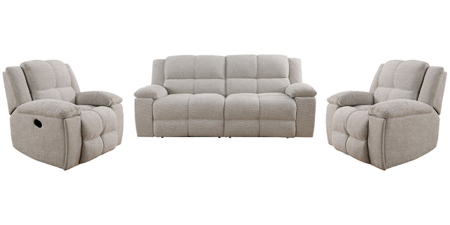 Parker House Buster - Manual Glider Reclining Sofa And 2 Recliners - Opal Taupe