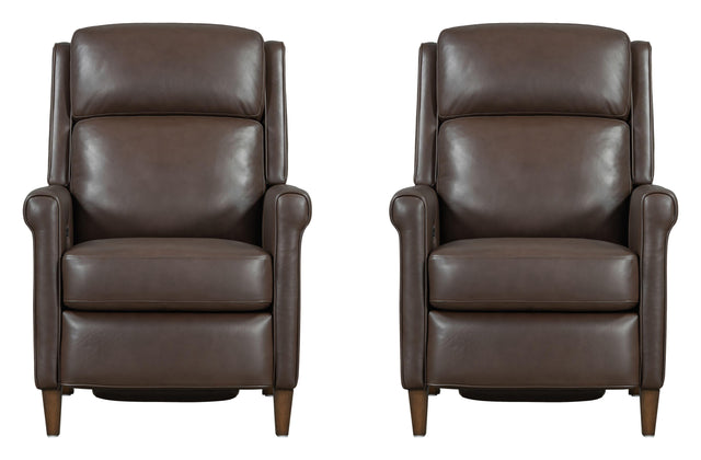 Parker House Northfield - Power Cordless High Leg Recliner (Set of 2) - Walnut Whirl