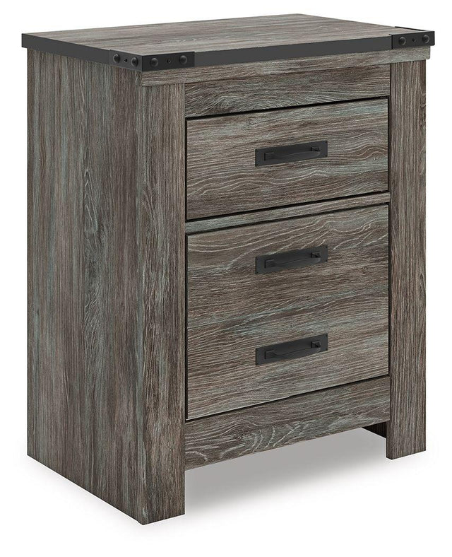 Ashley Frandern Two Drawer Night Stand - Gray
