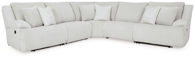 Ashley Top Tier - Alloy - 5-Piece Reclining Sectional