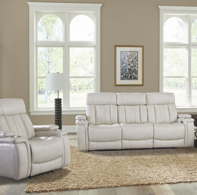 Parker House Royce - Power Reclining Sofa And Recliner - Fantom Ivory