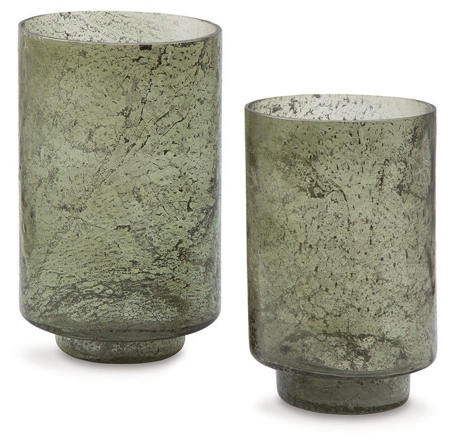 Ashley Clarkton Candle Holder Set (2/CN) - Green