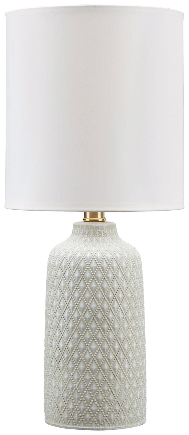 Ashley Donnford Ceramic Table Lamp (1/CN) - Gray