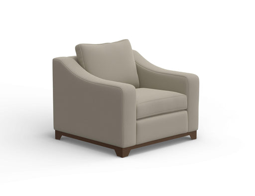 International Furniture Direct Natural Parota - Armchair - Almond Gray